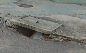 Descarte irregular em bocas de lobo é registrado na Rio Branco