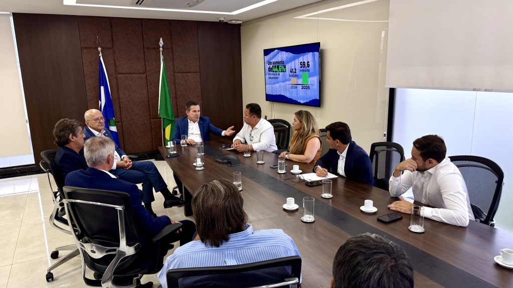 Reunião entre autoridades estaduais e municipais em Cuiabá discutiu investimentos estruturantes para Rondonópolis.